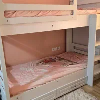 فروش فوری تخت دو طبقه برند معتبر سفارشی بادوعددتشک|تخت و سرویس خواب|بندرعباس, |دیوار