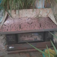 بخاری شومینه ای .|بخاری، هیتر، شومینه|کلاله, |دیوار