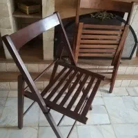 جفت صندلی تاشو انتیک خارجی