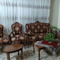 مبلمان استیل ۱۵نفره|مبلمان خانگی و میز عسلی|اصفهان, نقش جهان|دیوار