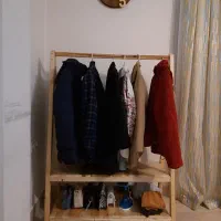 استند چوبی لباس|بندرخت و رخت‌آویز|کرمانشاه, |دیوار