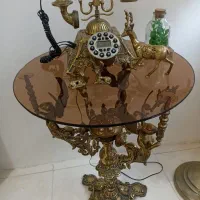 میزو تلفن اصل برنز و آباژور.مجسمه گوزن