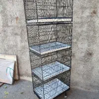 قفس چهار خوان تاشو چرخ دار