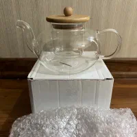 قوری دمنوش پیرکس در چوبی نو