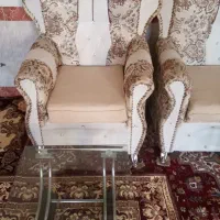 مبل راحتی شیش نفره کار کرده|مبلمان خانگی و میز عسلی|عجب شیر, |دیوار