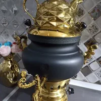 سماور و قوری نو جنس بدنه و دستگیره ها برنجی