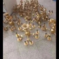 لوستر برنجی لوستر آب طلا آینه شمعدان *خرید خریدار