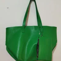 کیف سبز بزرگ درحدنو سالم کاملا جا دار