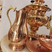 سماور/سماور مسی/همراه سرویس/لوکس/تولیدی کویر مس|قوری، کتری، قهوهساز دستی|یزد, |دیوار