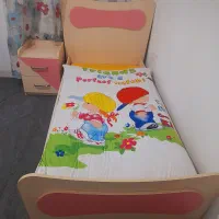 تخت یک نفره نوجوان همراه پاتختی