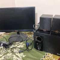 مانتیور ال جی و اسپیکر ۳ تیکه