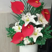 گلهای رومیزی و گلدان کنار سالنی|صنایع دستی و سایر لوازم تزئینی|تبریز, |دیوار