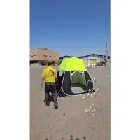 چادر مسافرتی 8 نفره آمریکایی فقط با یک چک صیادی