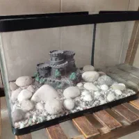 اکواریوم نو نو بدون استفاده شیشه خم