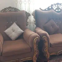 مبل ۹ نفره سلطنتی کم جا به همراه ۳ عدد میز عسلی|مبلمان خانگی و میز عسلی|رشت, عینک|دیوار