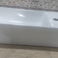 روشویی کابینتی آنتیک سفید وطوسی کوچک