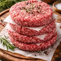 تولید کننده همبرگر دستی ۱۰۰ درصد گوشت ارسال رایگان