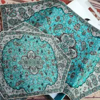 ست رومیزی ترمه حسینی یزد کاملا نو|پرده، رانر، رومیزی|تهران, آزادشهر|دیوار