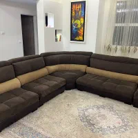 مبل ال با غذا خوری و بوفه