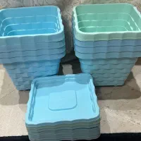 گلدان پلاستیکی و سفالی