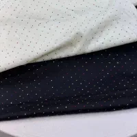 پارچه کتان نخ نگین هفت رنگ