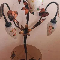 آباژور و میز تلفن فلزی