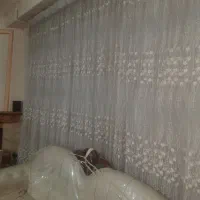 پرده تور گلدار ترک