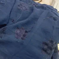 4عدد چادر گل دوخت سرمه‌ای|لباس|سراوان, |دیوار