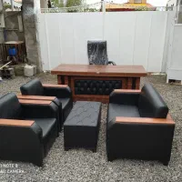 ست مبلمان اداری/میز غزال لمسه/صندلی مدیریتی