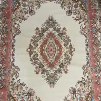 قالیچه ۴ متری طرح دستباف ابریشم