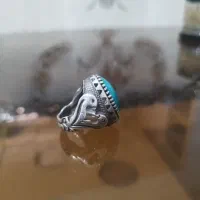 انگشتر نقره فیروزه بزرگ 25گرمی
