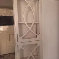 کابینت ممبران در حد نو با هود و ۲عدد بوفه ایستاد|آب‌چکان و نظم‌دهنده ظروف|کرمان, |دیوار