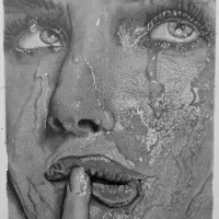 سفارش چهره سیاه قلم|تابلو، نقاشی، عکس|آبادان, |دیوار