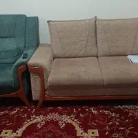 یه دست مبل راحتی کار کرده قیمت ۵میلیون تومان|مبلمان خانگی و میز عسلی|الشتر, |دیوار