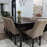 یخچال فریزر  ماشین لباسشویی  میز غذا خوری  ۸ نفره