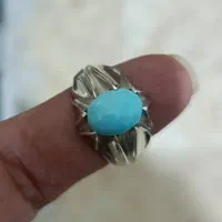 انگشتر فیروزه نیشابور پاک تمام دستساز