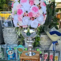 جام گل مصنوعی(گل خارجی)|گل مصنوعی|درگزین, |دیوار