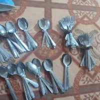 تعداد66 عدد قاشق، 22 چنگال سالم استفاده نشده