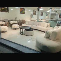 مبل لوبیایی ۶نفره (به همراه جلومیزی)