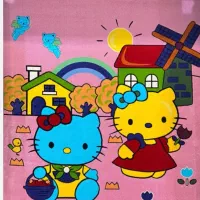 فرش کودک طرح کیتی