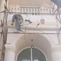 کار درارتفاع راپل شستشو نماپیچ رولپلاک بدون داربست|خدمات پیشه و مهارت|کرمان, |دیوار