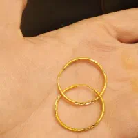 گوشواره حلقه ای طرح دار