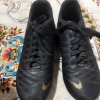 کفش میخی فوتبالی چرم اصل|کیف، کفش، کمربند|اردستان, |دیوار