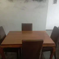 میزناهارخوری به همراه یک دست مبل هفت نفره|مبلمان خانگی و میز عسلی|بجنورد, |دیوار