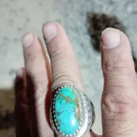 انگشتر فیروزه و عقیق