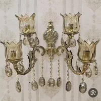 دیوارکوب برنزی و لوستر برنزی|لوستر و چراغ آویز|پاکدشت, خاتون آباد|دیوار