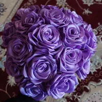 دسته گل بنفش