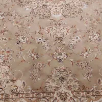 فرش 12متری گل ابریشم ماهریس همراه با دو عد کناره