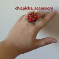 انگشتر گل اناری