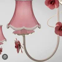لوستر سه شاخه یاسی سفید